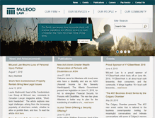 Tablet Screenshot of mcleod-law.com
